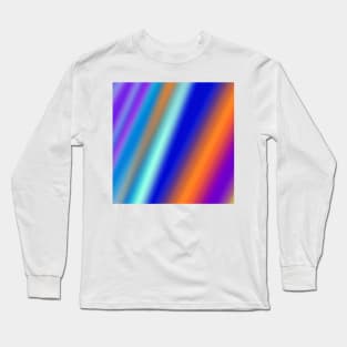 blue green red abstract texture pattern design Long Sleeve T-Shirt